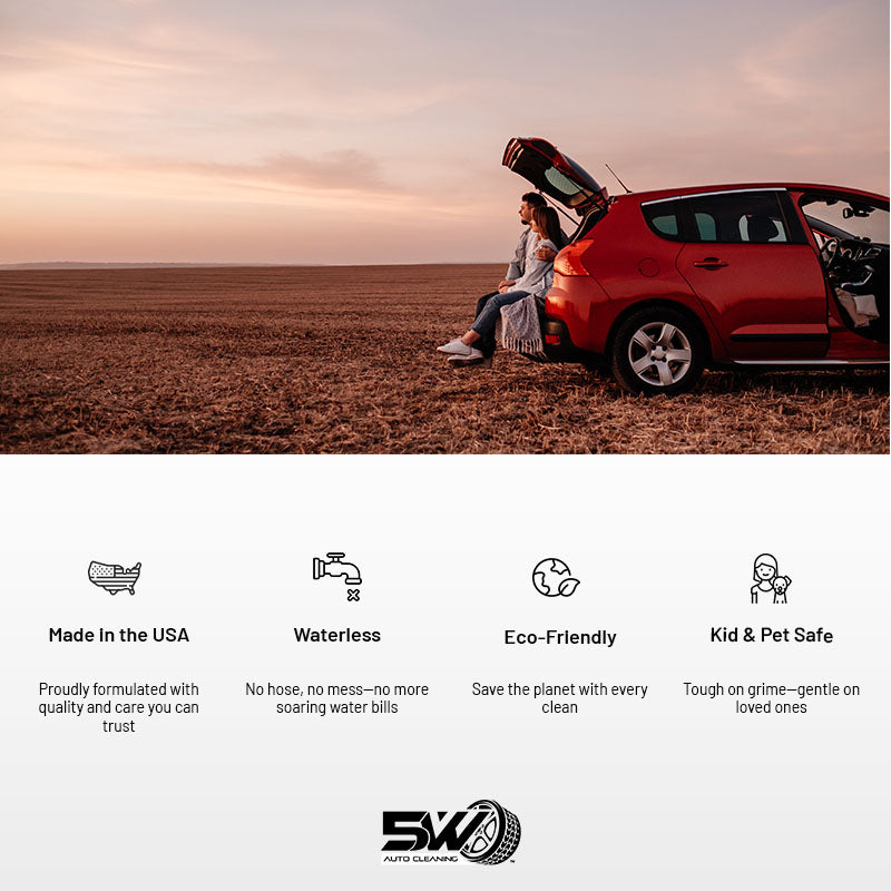 5W Auto - Clean & Go Detailing Kit - Tire Shine