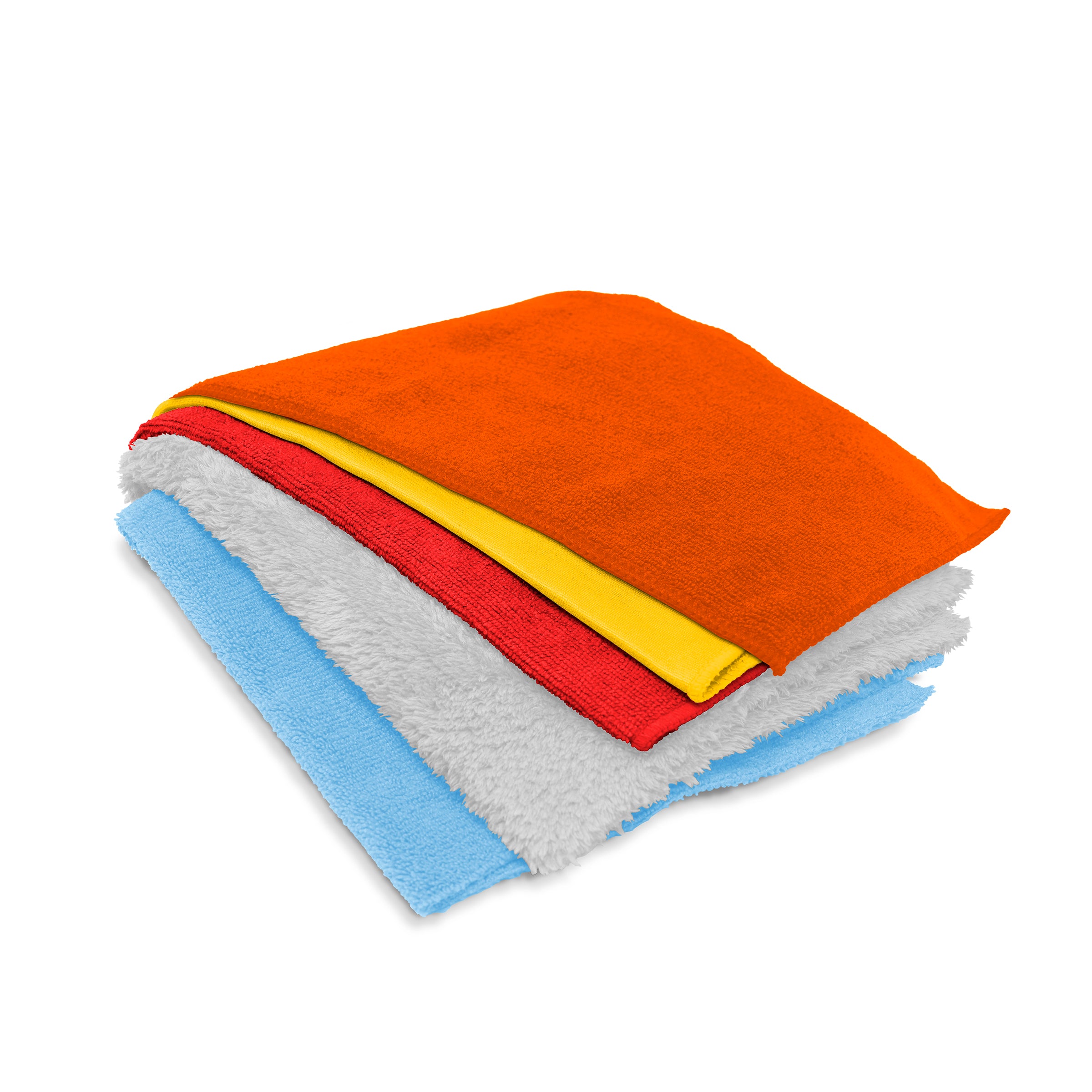 5W Auto Premium Microfiber Towel Bundle - 5-Piece Set
